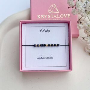 Bransoletka dla córki – alfabet MORSA