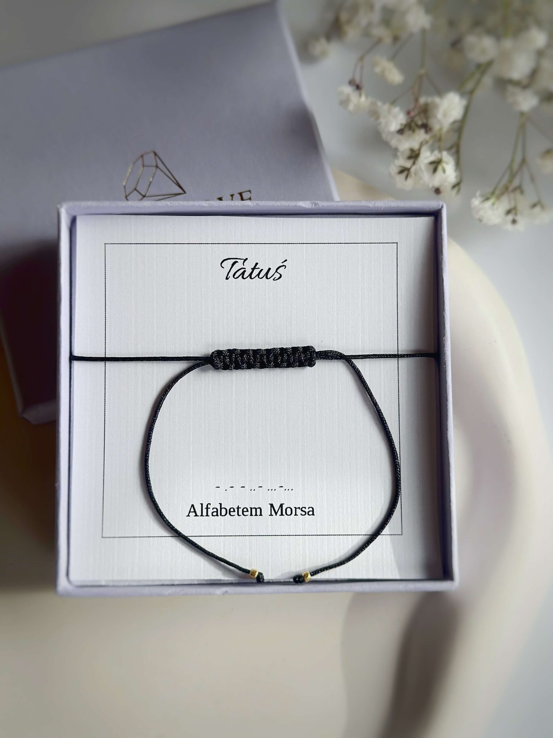 Bransoletka dla Taty - Alfabet Morse'a - obrazek 3