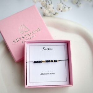 Bransoletka dla siostry – alfabet MORSA